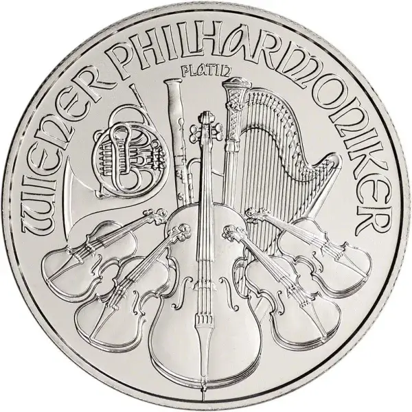 Austria Platinum Philharmonic 1 oz 100 Euro - BU - Random Date