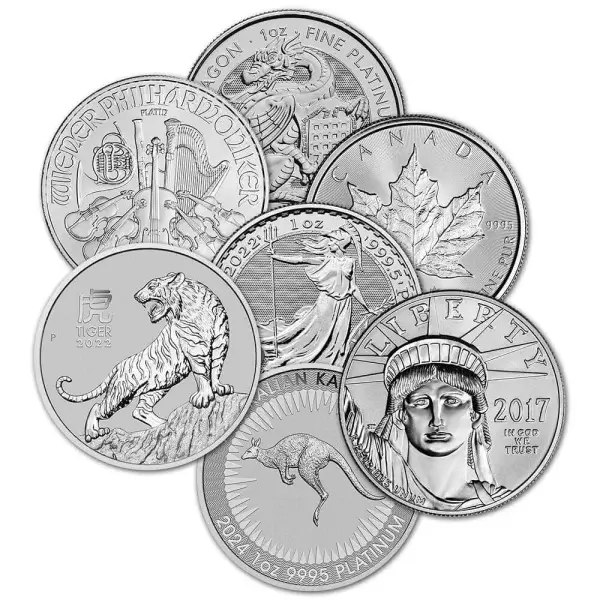 1 oz Platinum Coin .9995 Fine - Random Brand - Secondary Market
