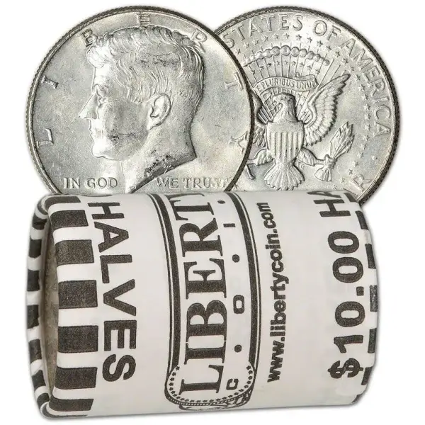 40% Silver Kennedy Half Dollars - Roll of 20 - $10 Face Value
