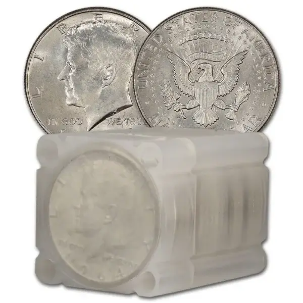 90% Silver 1964 Kennedy Half Dollars - BU - Roll of 20 - $10 Face Value