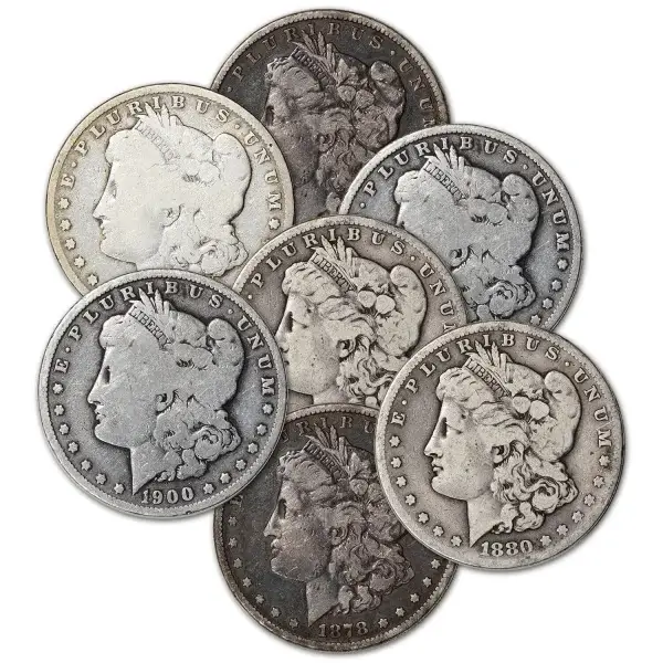 US Morgan Silver Dollar - Roll of 20 coins - Cull - Pre 1921 Random Date