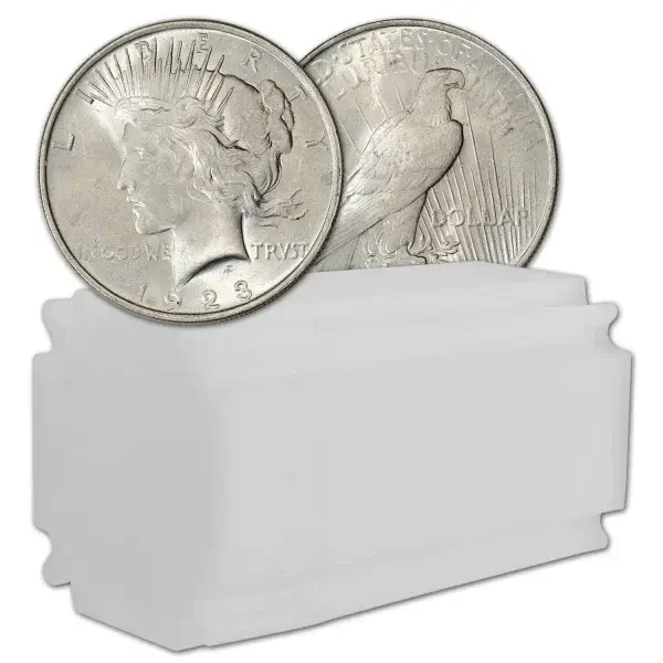 US Peace Silver Dollar - Roll of 20 coins - BU - Random Date