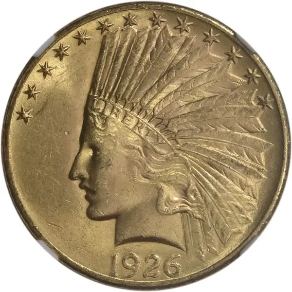 US Gold $10 Indian Head Eagle - NGC MS63 - Random Date