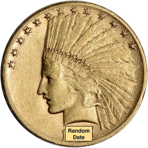 US Gold $10 Indian Head Eagle - XF Condition - Random Date