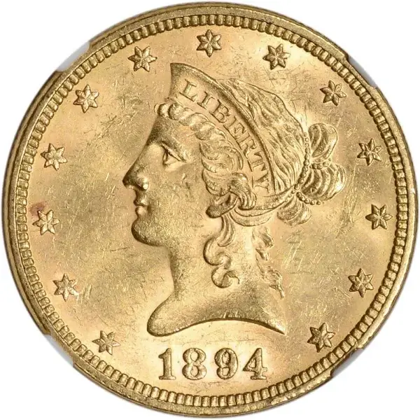 US Gold $10 Liberty Head Eagle - NGC MS62 - Random Date