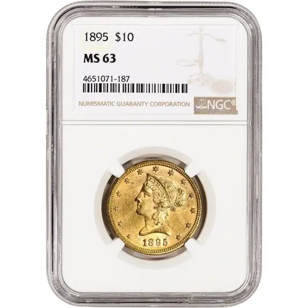 US Gold $10 Liberty Head Eagle - NGC MS63 - Random Date