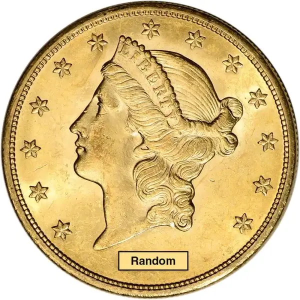 US Gold $20 Liberty Head Double Eagle - Brilliant Uncirculated - Random Date