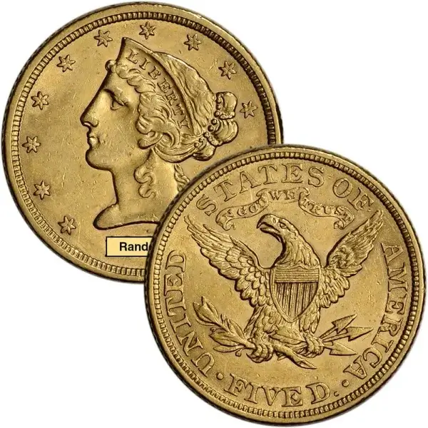 US Gold $5 Liberty Head Half Eagle - AU - Random Date