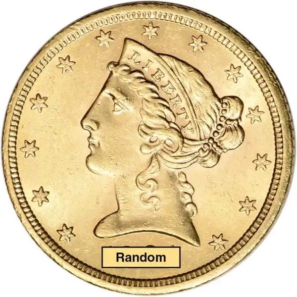 US Gold $5 Liberty Head Half Eagle - BU - Random Date