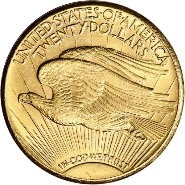US Gold $20 Saint-Gaudens Double Eagle - Almost Uncirculated - Random Date