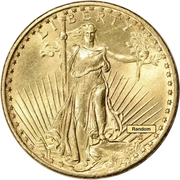 US Gold $20 Saint-Gaudens Double Eagle - Jewelry Grade - Random Date