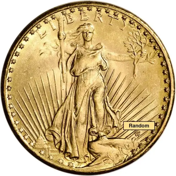 US Gold $20 Saint-Gaudens Double Eagle - NGC MS63 - Random Date and Label