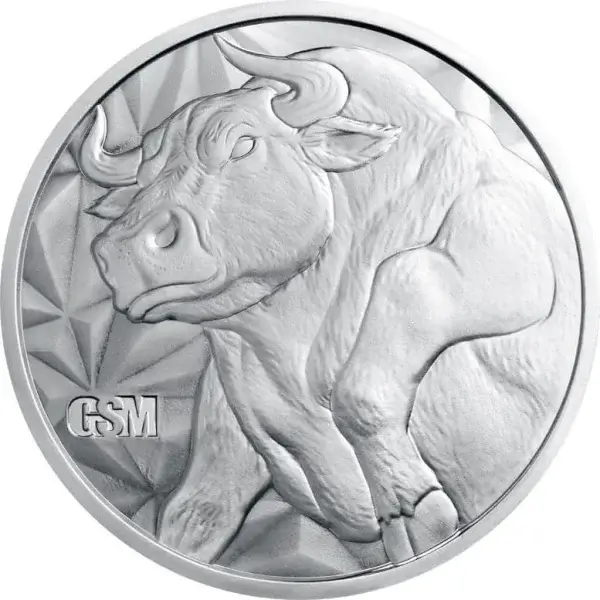 5 oz. Golden State Mint Silver Round Bull/Bear .999 Fine