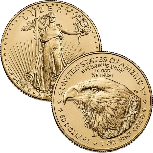 American Gold Eagle 1 oz $50 - NGC MS69 Random Date and Label