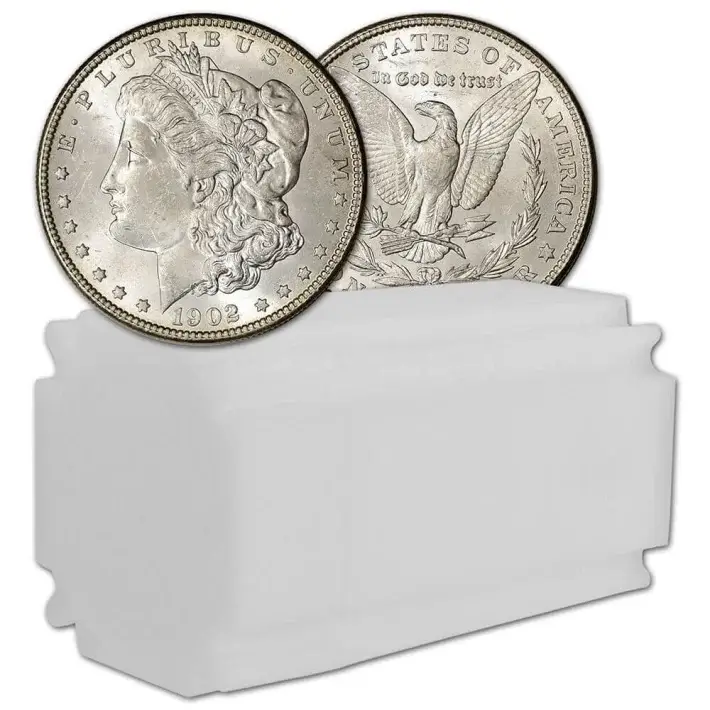 1902 O US Morgan Silver Dollar $1 - BU - Roll of 20 #1