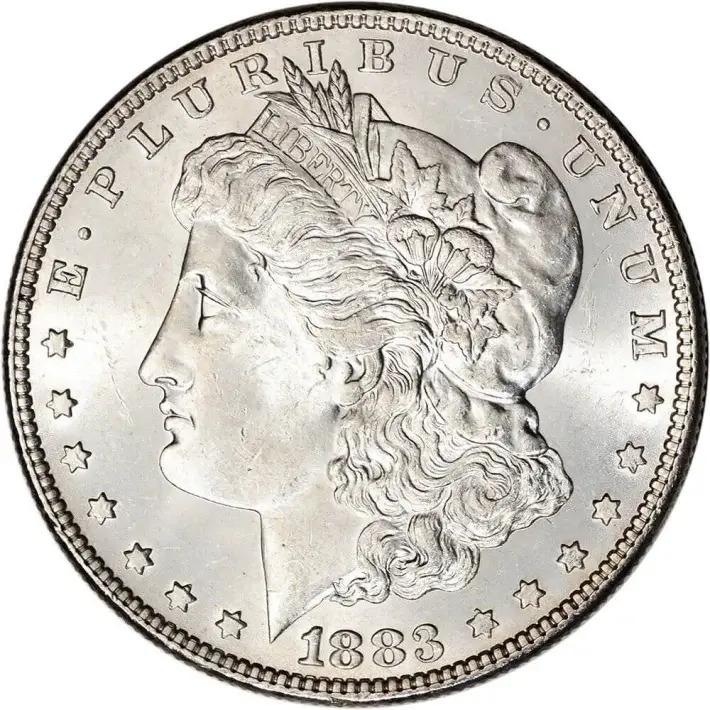 1883 US Morgan Silver Dollar $1 - BU #1