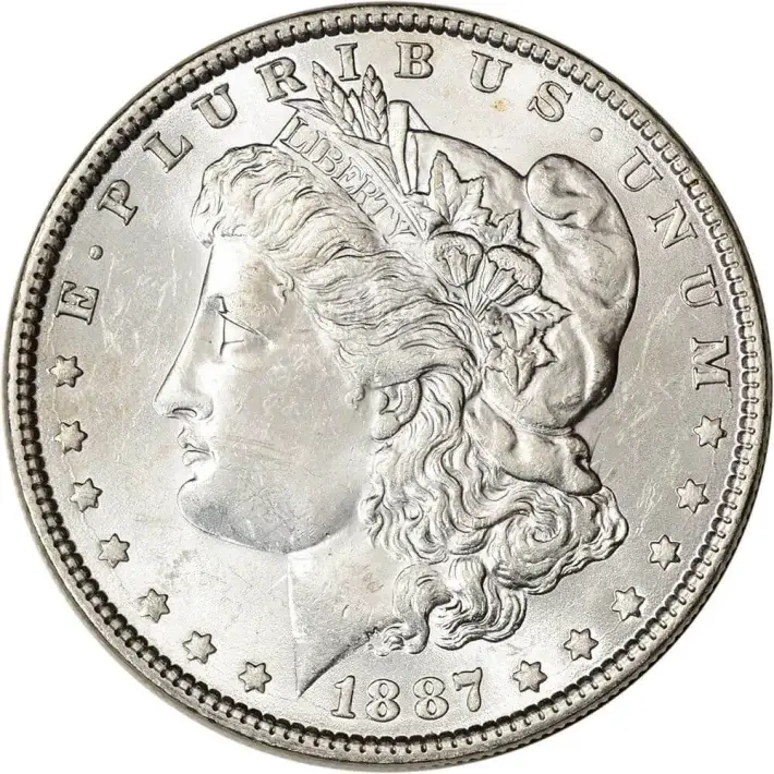 1887 US Morgan Silver Dollar $1 - BU - Roll of 20 #3