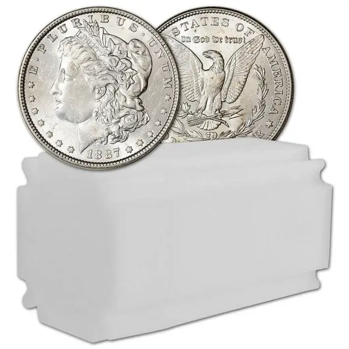 1887 US Morgan Silver Dollar $1 - BU - Roll of 20 #1