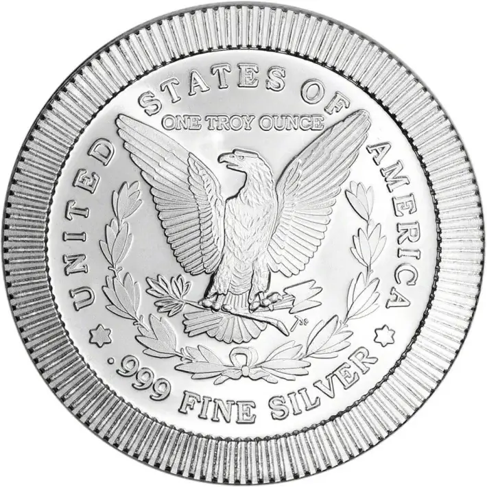 100-pc. 1 oz. Silver Round - Morgan Stackable .999 - 5 Rolls of 20 #4