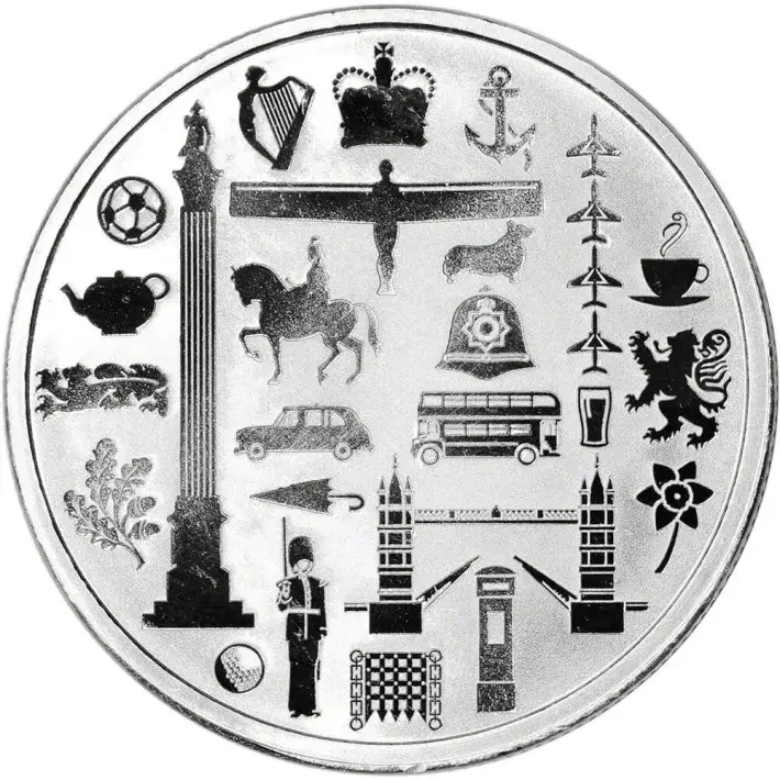 1 oz Silver Round JBR Recovery Ltd - 999 Fine Icons of Britain Sealed Box of 500 #3