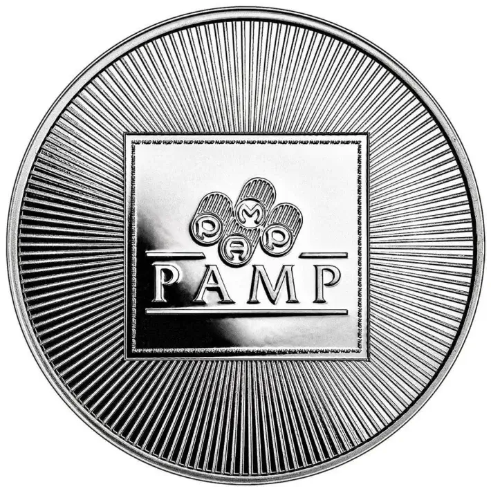 TEN (10) 1 oz PAMP Silver Round - Logo Design .999 Fine #3