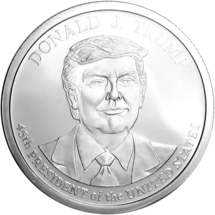 5 oz Golden State Mint Silver Round Donald J. Trump .999 Fine Tube of 20 #3