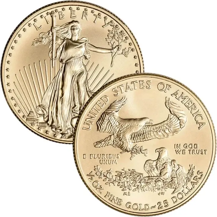 American Gold Eagle 1/2 oz $25 - PCGS MS70 Random Date and Label #2