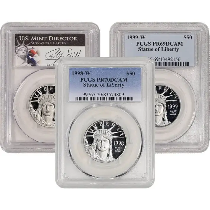 American Platinum Eagle 1/2 oz $50 - PCGS PR70 Random Date and Label #1