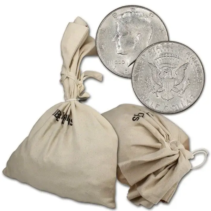 40% Silver Kennedy Half Dollars - $1000 Face Value - Circulated #1