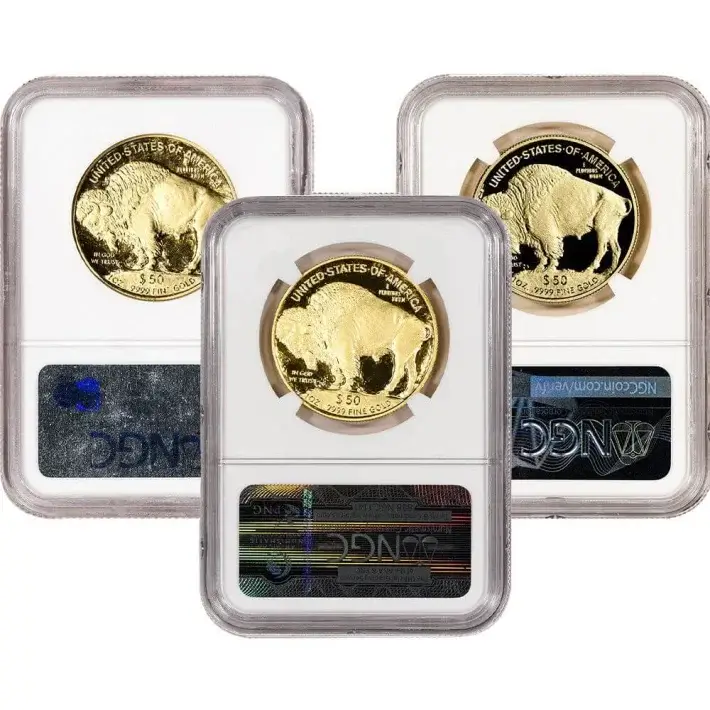 American Gold Buffalo 1 oz $50 - NGC PF69 Random Date and Label #2