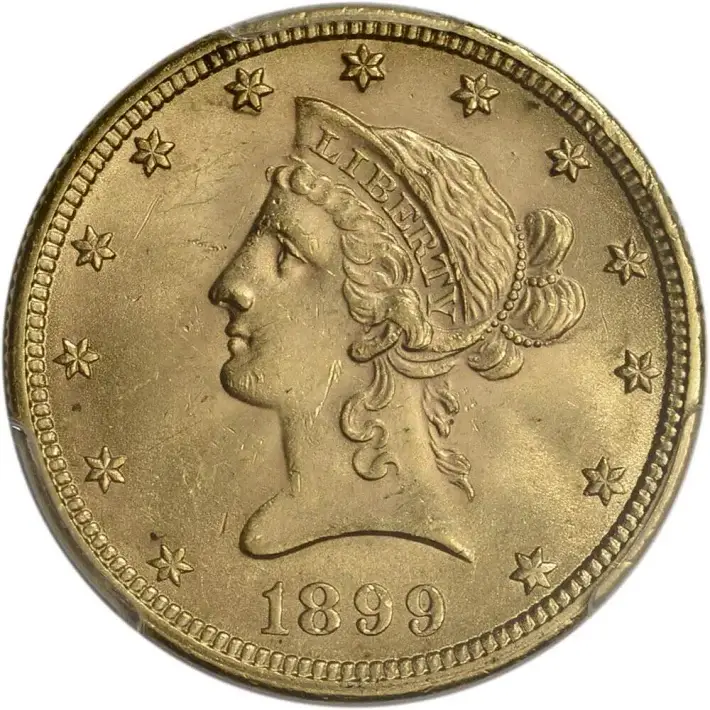 US Gold $10 Liberty Head Eagle - PCGS MS64 - Random Date #3