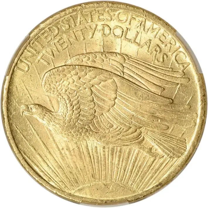 US Gold $20 Saint-Gaudens Double Eagle - CAC MS62 - 1908 No Motto #3
