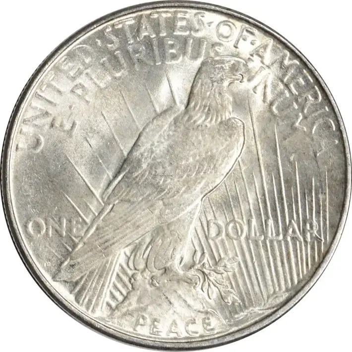 1923 D US Peace Silver Dollar $1 - AU #2