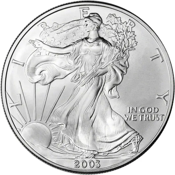 2003 American Silver Eagle 1 oz $1 - BU #1