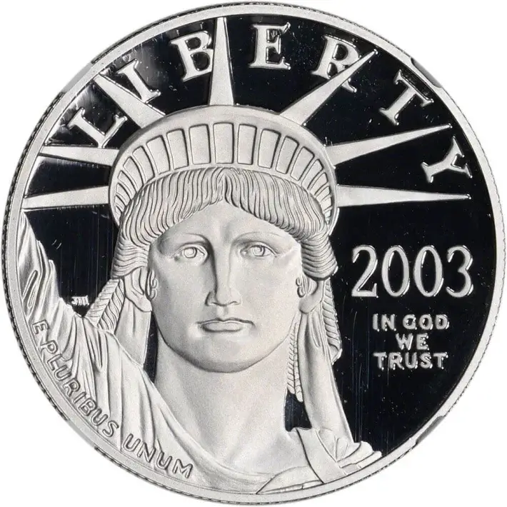2003 W American Platinum Eagle Proof 1 oz $100 - NGC PF70 UCAM #4