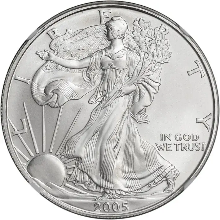 2005 American Silver Eagle - NGC MS70 #2