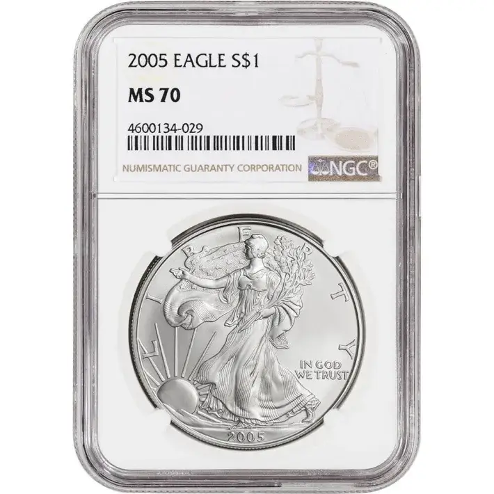 2005 American Silver Eagle - NGC MS70 #1