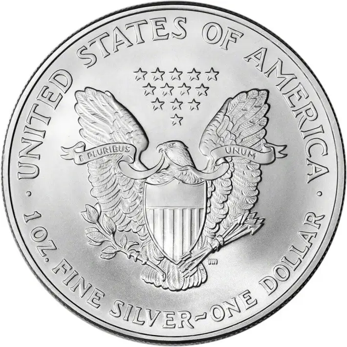 2007 American Silver Eagle 1 oz $1 - 1 Roll - Twenty 20 BU Coins in Mint Tube #2
