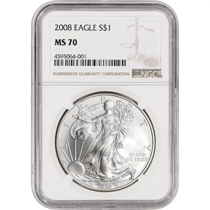 2008 American Silver Eagle - NGC MS70 #1