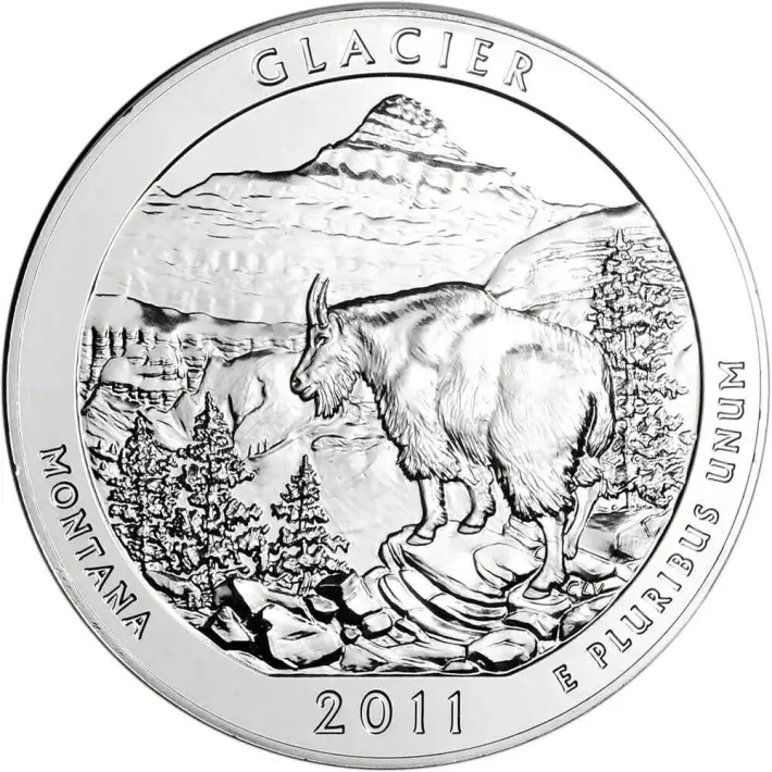 2011 ATB Glacier Silver 5 oz 25C - BU #1