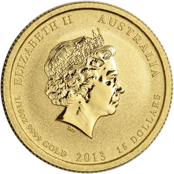 2013 P Australia Gold War in the Pacific - Memorial - 1/10 oz - $15 - BU #2