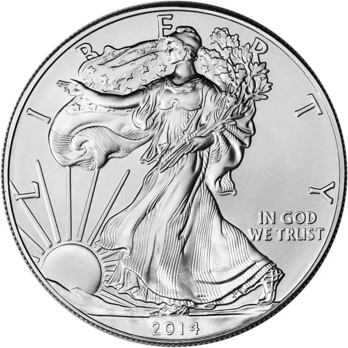 2014 American Silver Eagle 1 oz $1 - BU #1