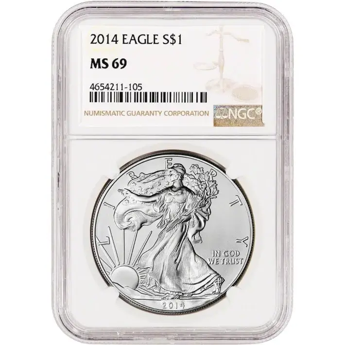 2014 American Silver Eagle Coin - NGC MS69 #1