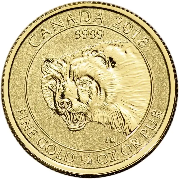 2018 Canada Gold Wolverine 1/4 oz $10 - Reverse Proof #1