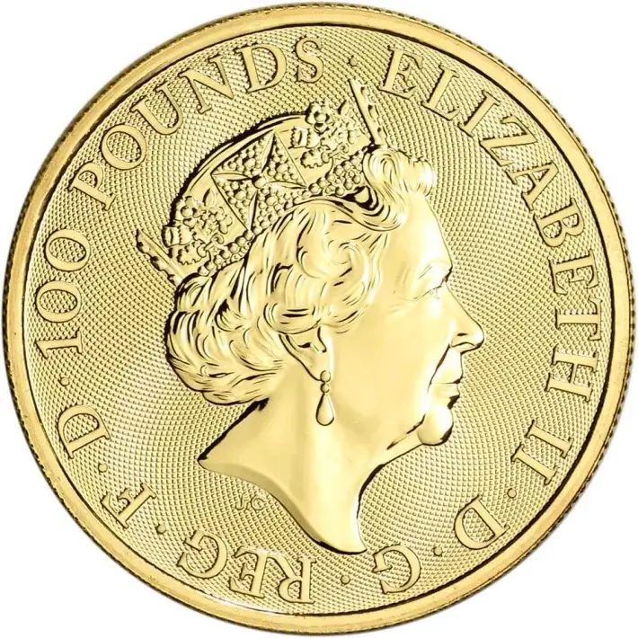 2019 Great Britain Gold Royal Arms £100 - 1 oz - BU #2