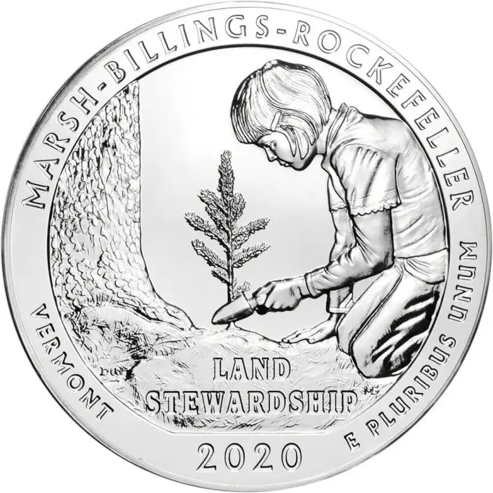 2020 ATB Marsh Billings Rockefeller Silver 5 oz 25C - BU #1