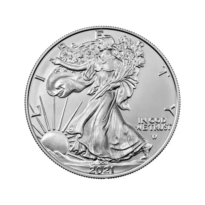 2021 American Silver Eagle Type 2 1 oz $1 - BU - Sealed 500 Coin Monster Box #3