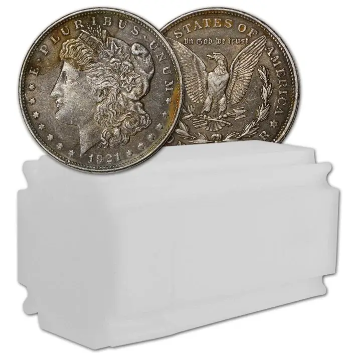 1921 US Morgan Silver Dollar - Roll of 20 coins - Cull #1