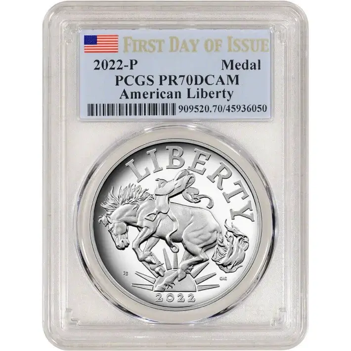 2022 P US American Liberty Silver Medal Proof  PCGS PR70 DCAM First Day of Issue #1