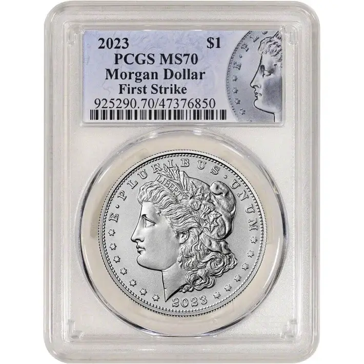 2023 US Morgan Silver Dollar $1 PCGS MS70 First Strike Anniversary #1